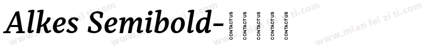 Alkes Semibold字体转换
